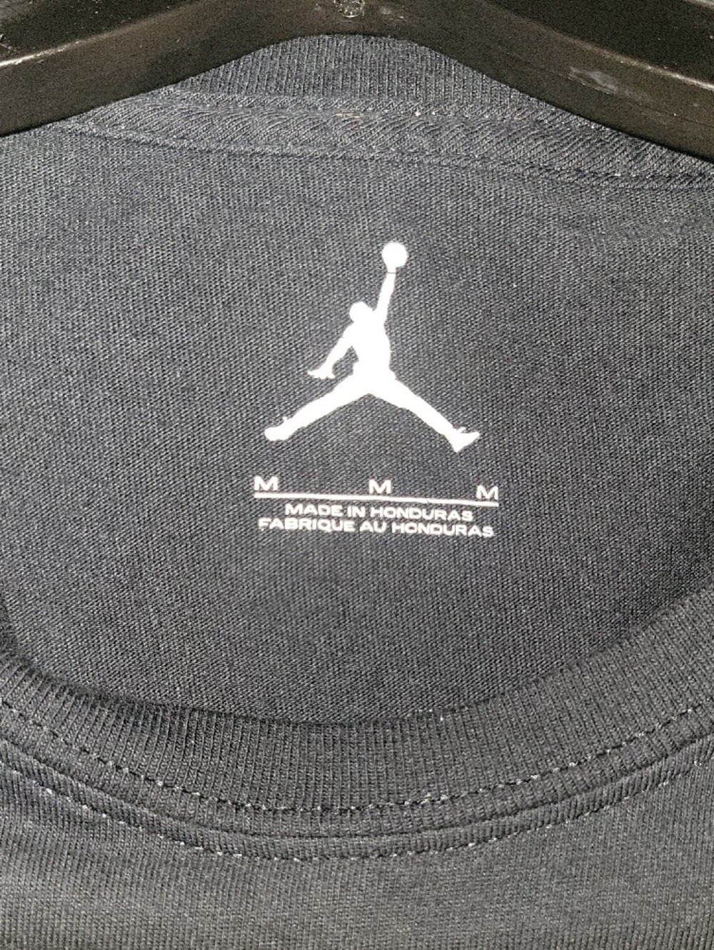 Jordan Black Short-Sleeve Tee with Gold 'Some Run Others Fly' Graphic - Picture 2 of 2